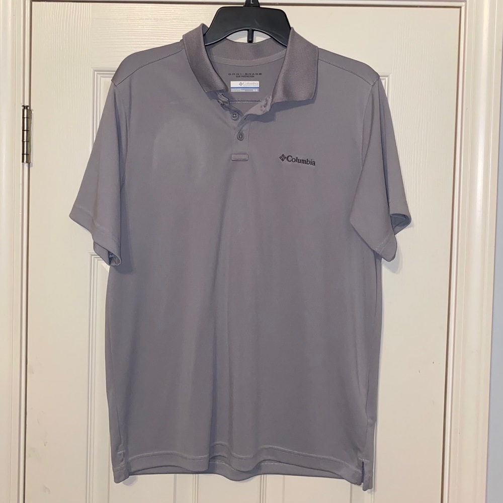 Columbia Gray short sleeve polo